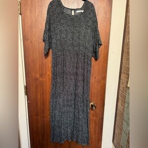 Christy Dawn Theo Black and White Maxi Dress